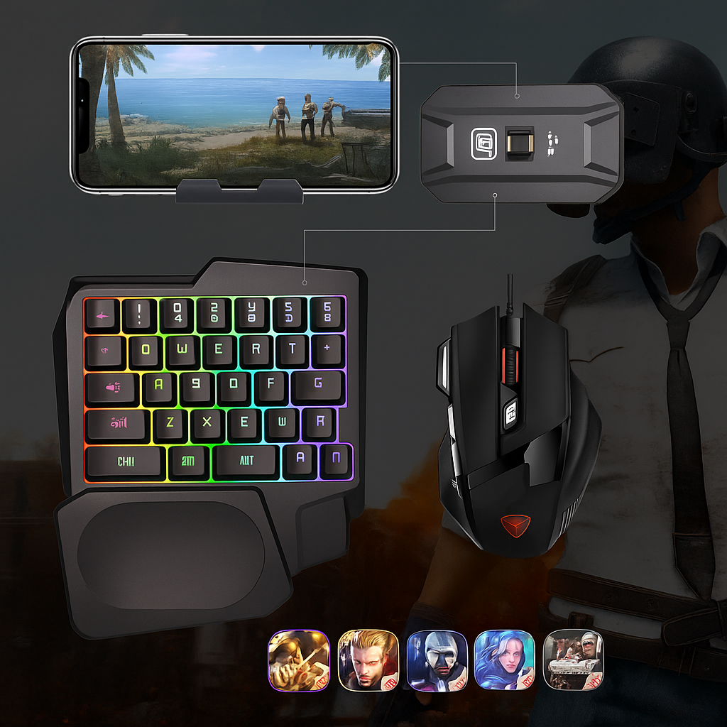 🎮 5 IN 1 MOBILE GAME COMBO PACK MK500